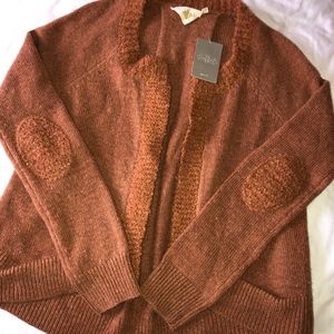NWT Anthropologie HWR Monogram Cardigan Sweater